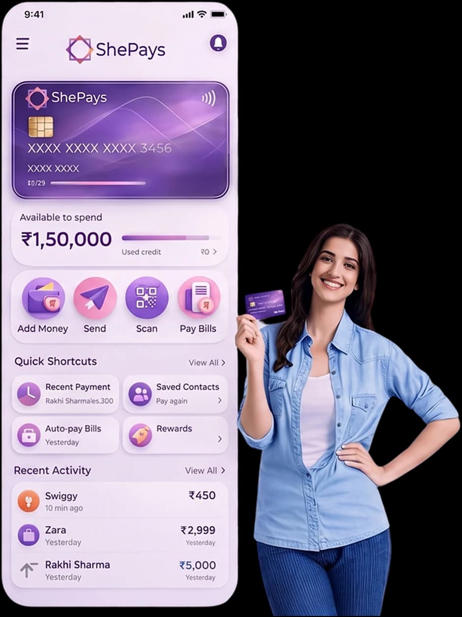 ShePays mobile app